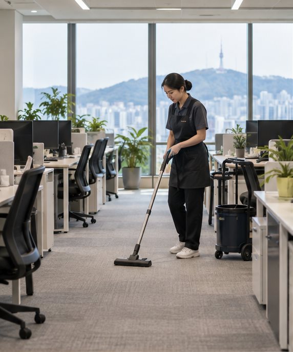 효창동 사무실청소 정기 관리 현장 예시